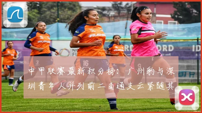 中甲联赛最新积分榜：广州豹与深圳青年人并列前二南通支云紧随其后